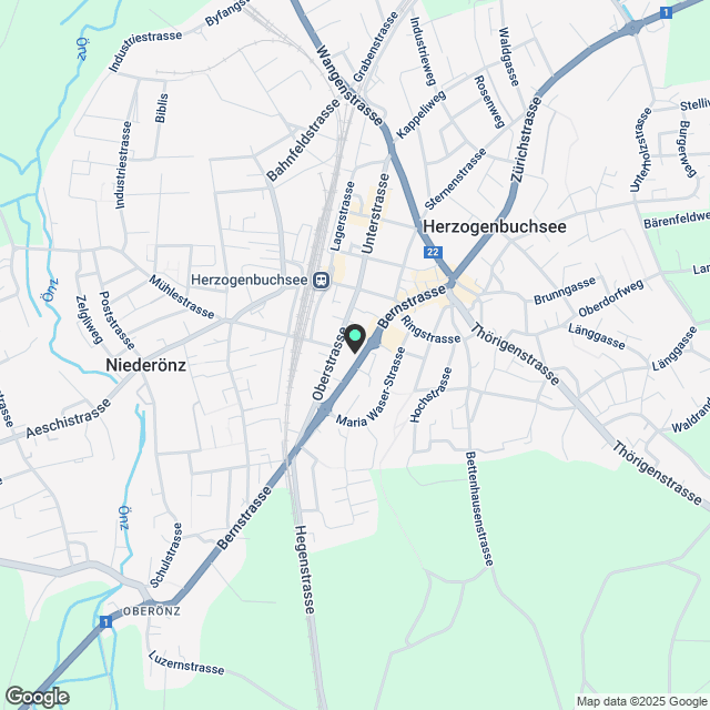 Moderne 2.5-Zimmer-Neubau-Wohnung mit Balkon in Herzogenbuchsee - Karte