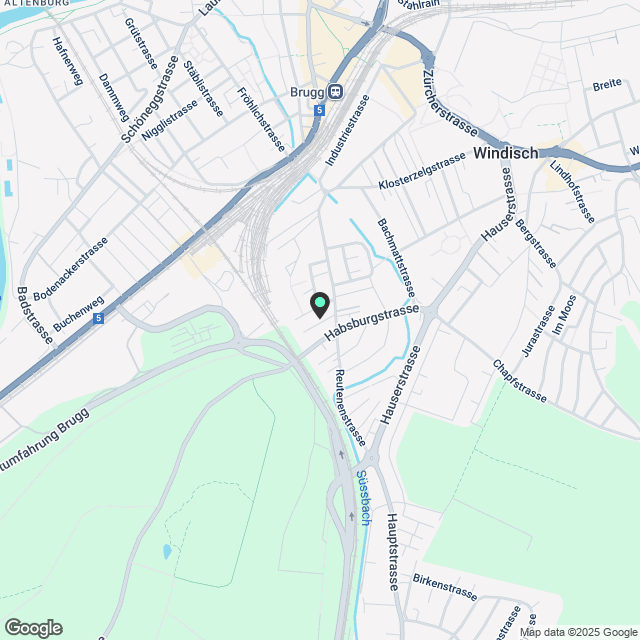 Wohnkomfort in neuem 3-Familienhaus an bester Lage in Windisch - Karte