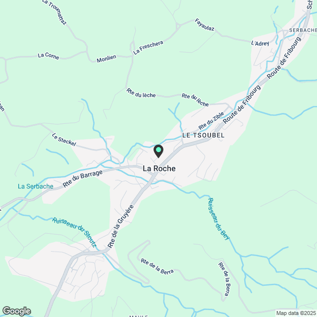 Prächtige 4.5-Zimmer-Wohnung in La Roche - Karte