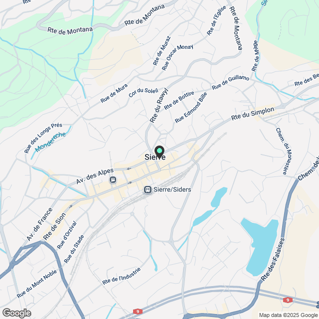 APPARTEMENT 2.5 ZIMMER ZU VERMIETEN IM ZENTRUM VON SIERRE - Karte