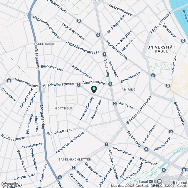 Projektankündigung: Modern wohnen in Basel – ruhig, stadtnah und charmant - Karte