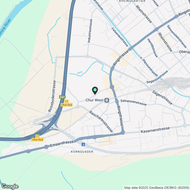 Exklusive 3.5-Zimmer-Neubauwohnung im Projekt «Churavita» - Karte