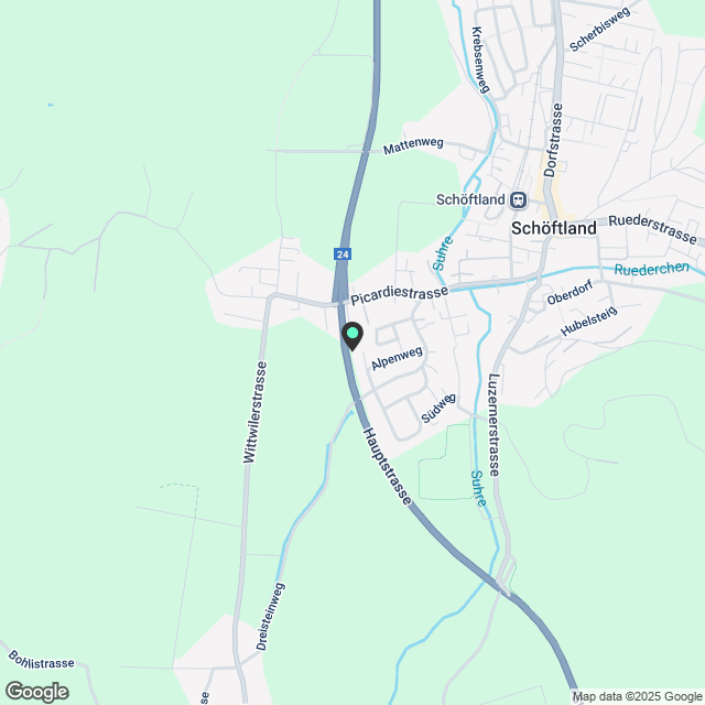 Neubau in Schöftland - Karte