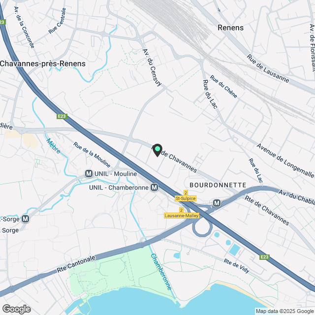 Neue 3-Zimmer-Wohnung Lausanne (nahe UNIL / EPFL) - Karte