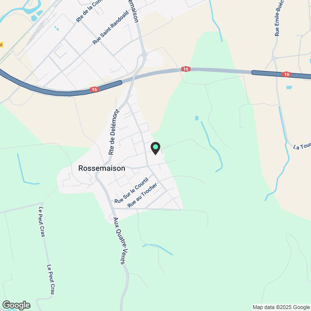 Neue 3.5-Zimmer-Wohnung, mit Charme, im 1. Stock in neuer Bauweise in Rossemaison - Karte