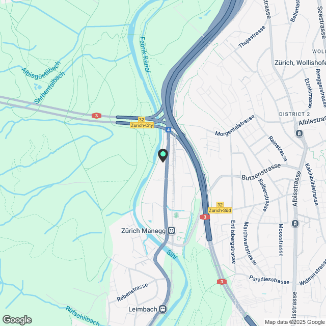 3 ½ Zimmer-Wohnung in Zürich-Manegg mieten - Karte