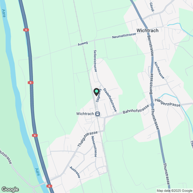 Wunderschöne Neubauwohnung direkt am Bahnhof Wichtrach - Karte