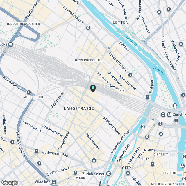 Grosszügige 5.5-Zimmerwohnung 11_2 im Herzen von Zürich - Karte