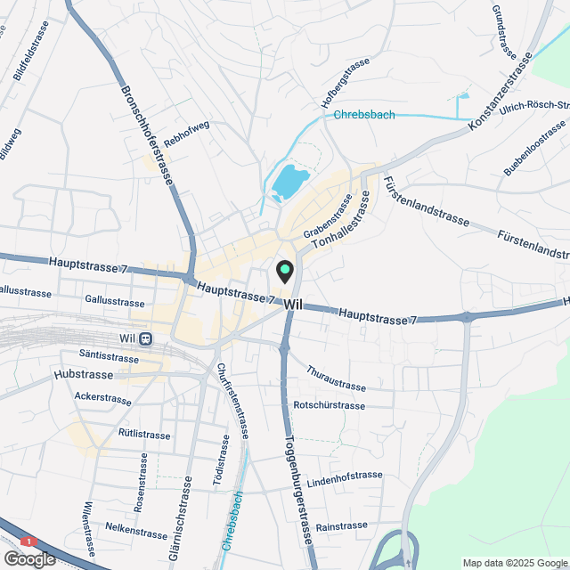 Moderne 2.5-Zimmer-Neubauwohnungen im Zentrum von Wil SG - Karte