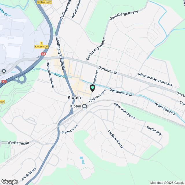 Geräumig Kloten 3.0 ZW. mit Keller & W/T, Nah zum Markt, by Blueground - Karte