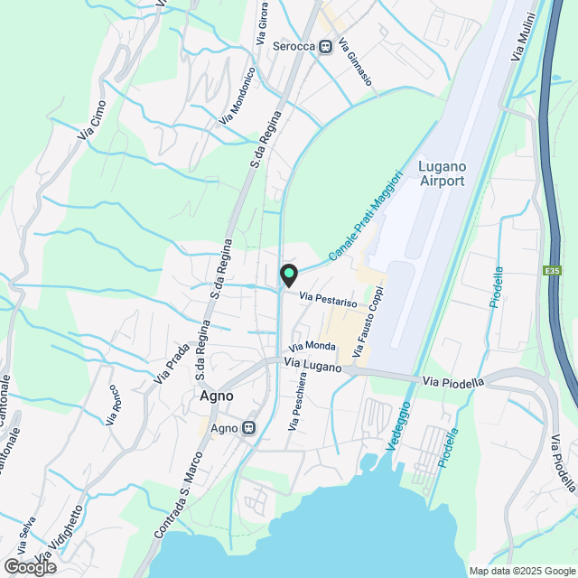 1 Zimmer-Wohnung in Agno mieten - Karte