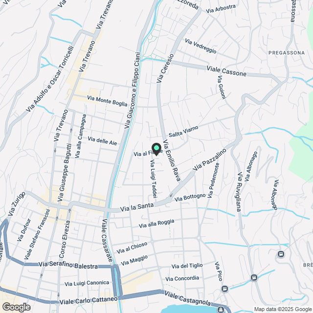 2,5 Zimmer möbliert und modern in Viganello - Karte