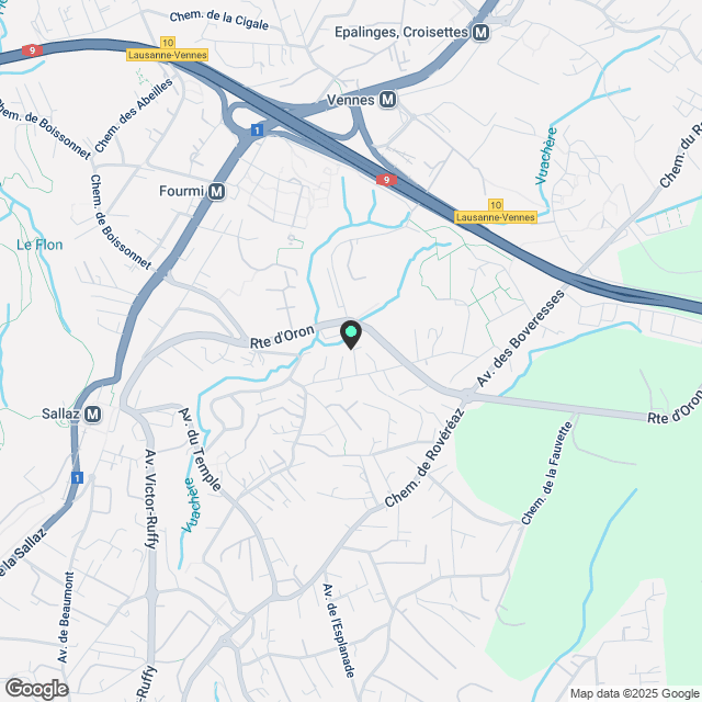 Neue 4.5 Zimmer zu vermieten Lausanne - Karte