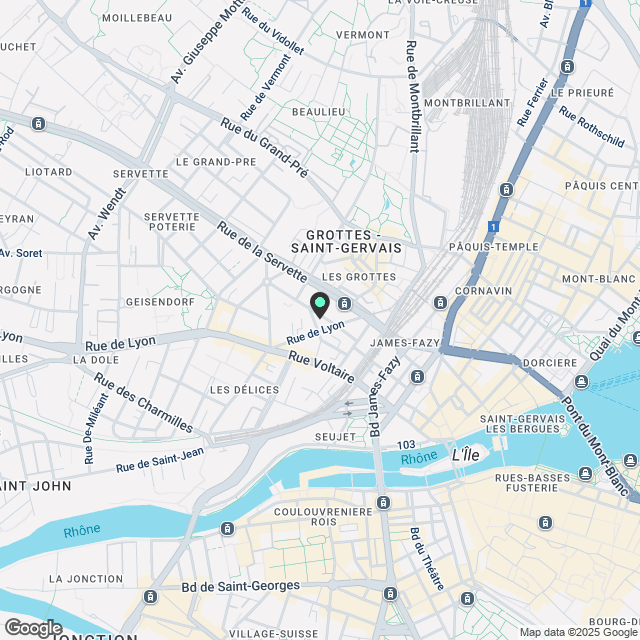 Moderne Ein-Zimmer-Wohnung – Brandneu und Vollständig Eingerichtet – Rue du Jura 13, Genf! - Karte