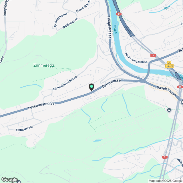 WG Zimmer in Luzern - Karte