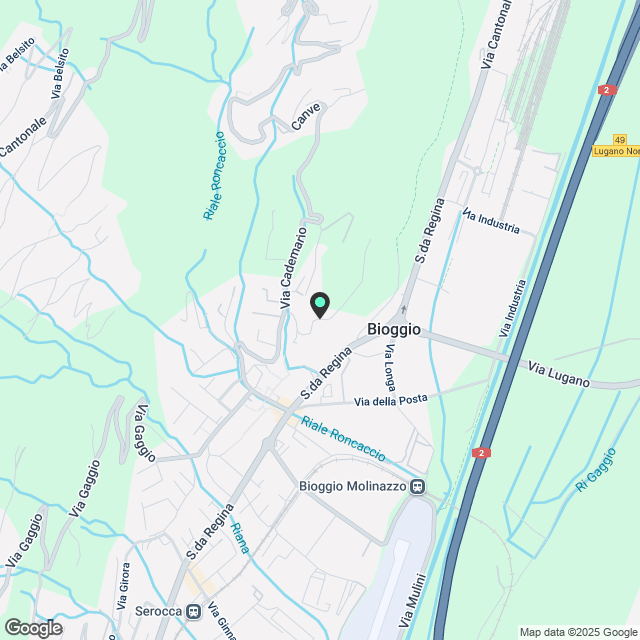 Modernes 2.5-Zimmer-Apartment zur Miete in Bioggio - Karte