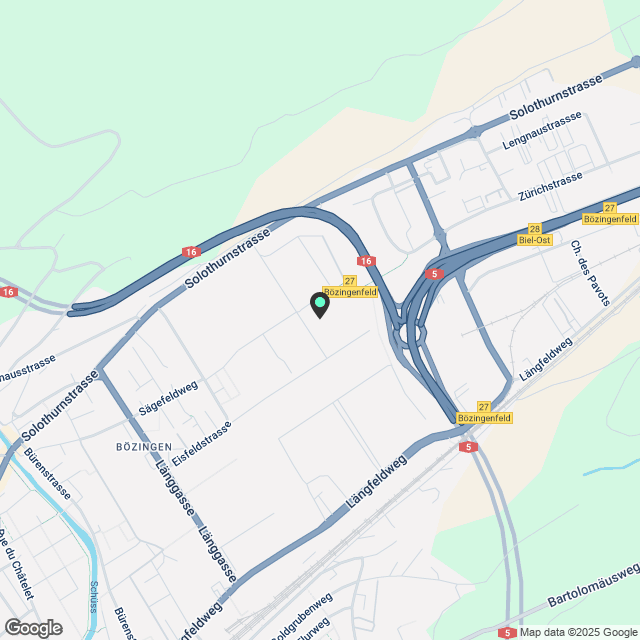 Moderne 4.5-Zimmer-Wohnung mit Balkon in Biel - Karte
