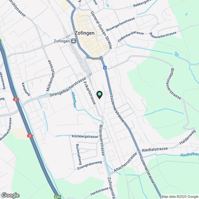 Schöne 2.5-Zimmer-Wohnung nahe Bahnhof Zofingen - Karte