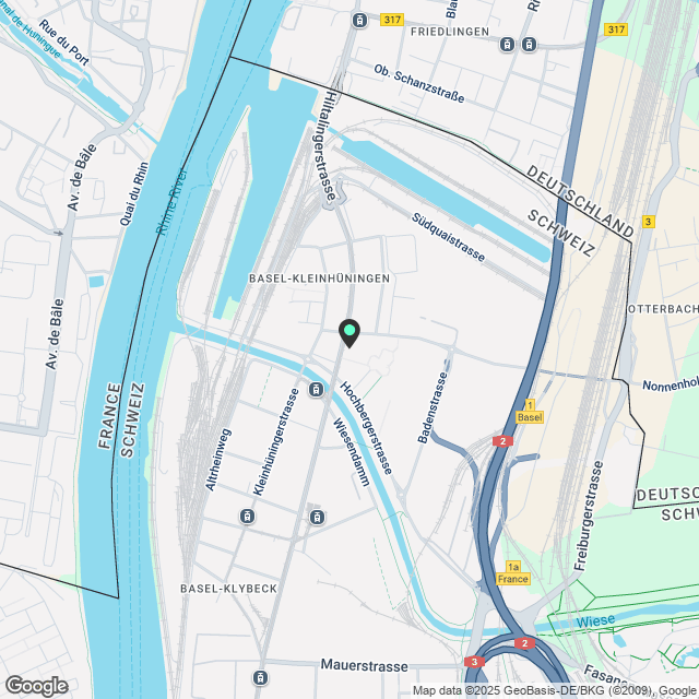 Moderne Wohnung im Herzen von Kleinhüningen - Karte