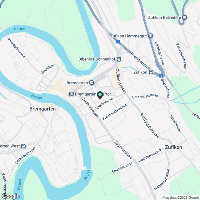 Moderne 4.5-Zimmer-Neubau-Wohnung mit Balkon in Bremgarten - Karte