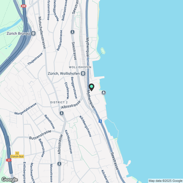 4.5-Zimmerwohnung mit praktischem Grundriss in Zürich - Karte