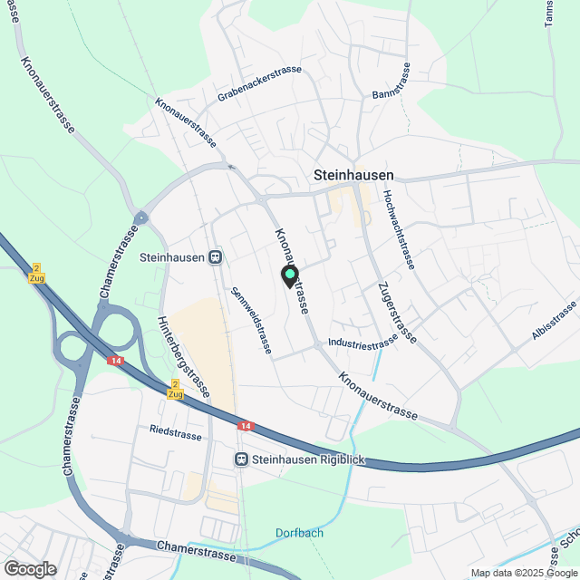 Erstvermietung Galerie-Wohnung in Steinhausen - Karte