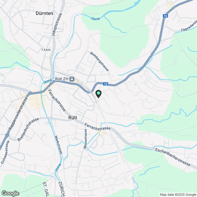 ERSTVERMIETUNG in Rüti/ZH - möbliertes Zimmer in Gemeinschaft - Karte