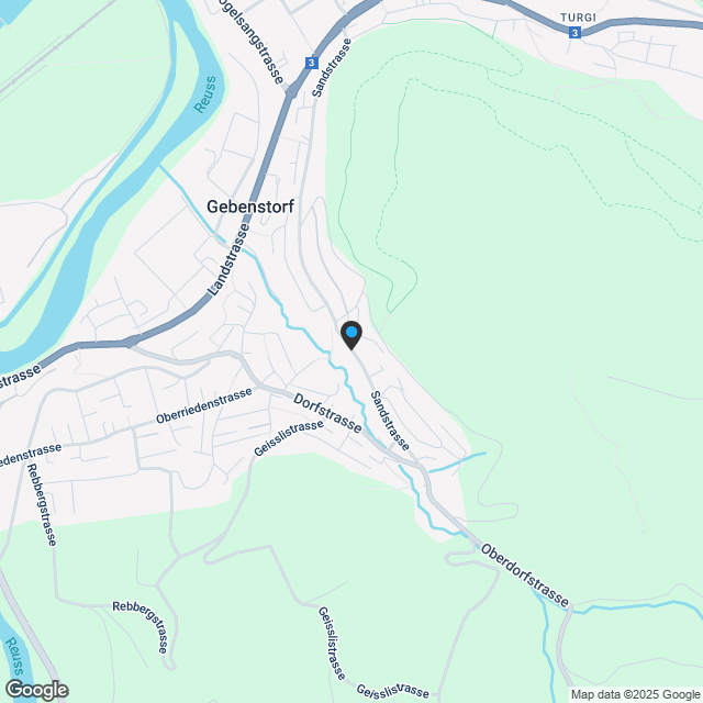 Einzigartige 3.5-Zimmer-Terrassenwohnung in Gebenstorf - Karte
