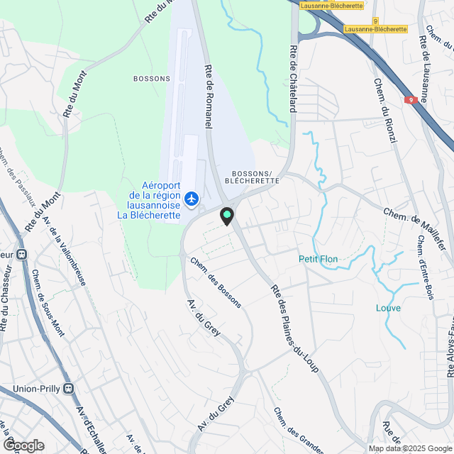 Moderne 2.5-Zimmer-Wohnung mit Balkon in Lausanne - Karte