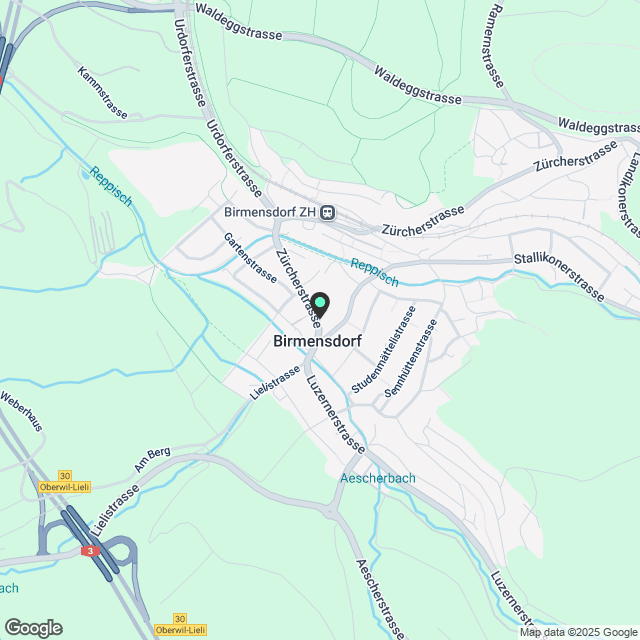 Moderne 1.5-Zimmer-Wohnung in Birmensdorf mit Balkon - Karte