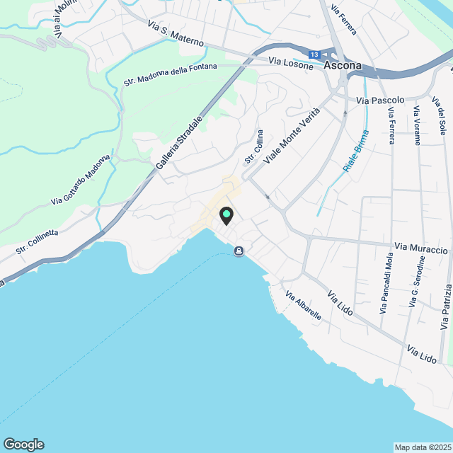 Zentrale Wohnung in Ascona mit flexiblem Medium-Term-Vertrag - Karte