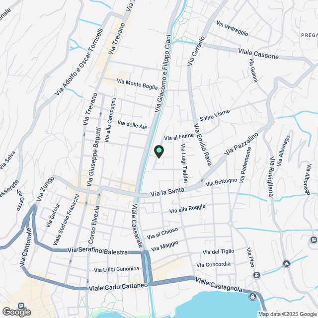 Moderne möblierte Einzimmerwohnung nahe dem USI/SUPSI-Campus - Karte