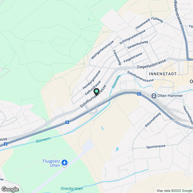 neuwertige Alterswohnung in Olten mit toller Weitsicht auf Olten und Säli-Schlössli - Karte