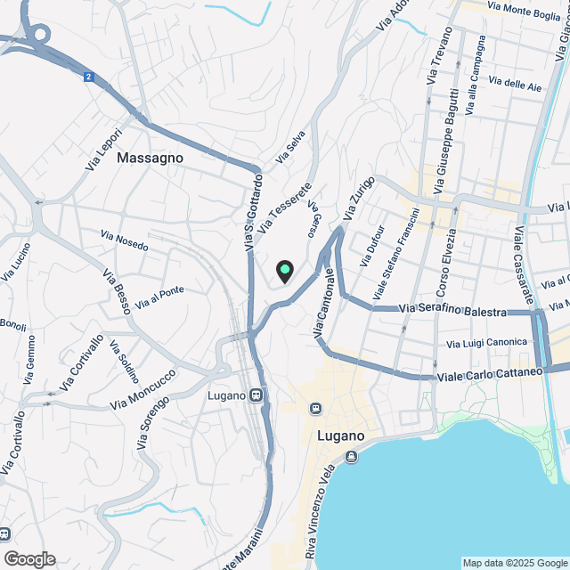 DUPLEX von 6.5 Zimmern mit Garten und Seeblick in Ruvigliana - Karte