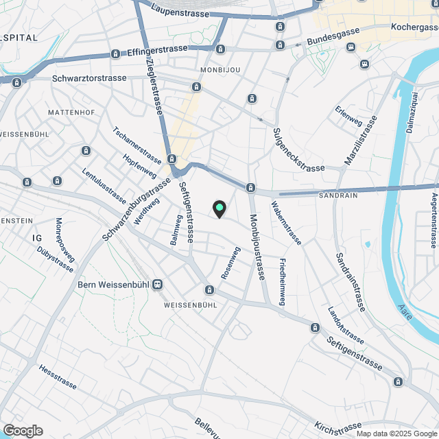 Möblierte moderne 2-Zimmer-Wohnung, Neubau Stadtmitte Bern - Karte