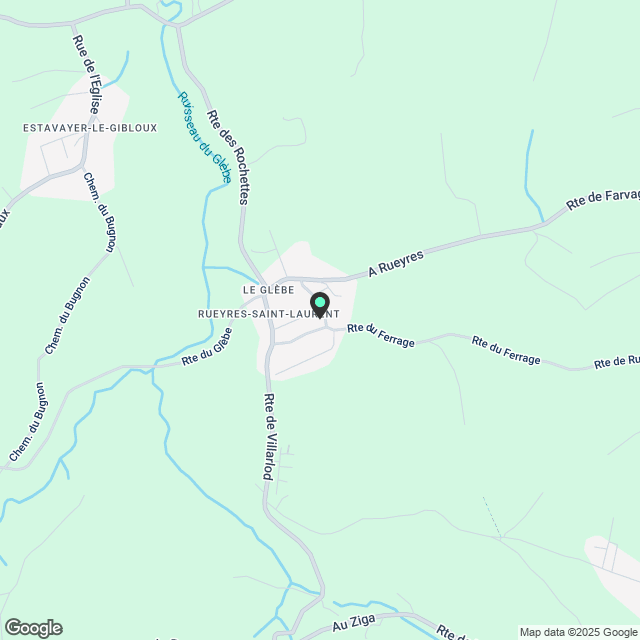 RUEYRES-ST-LAURENT / Neue Villen zur Miete - Karte