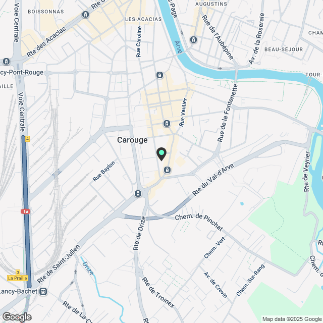 5 Zimmer NEU & DURCH in Carouge - Karte