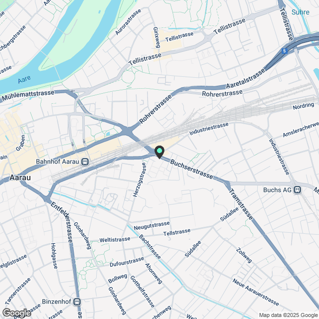 Wunderschönes Loft im Herzen von Aarau - Karte