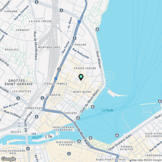 Prächtige contemporary Wohnung ideal gelegen nahe dem Genfer See - Karte