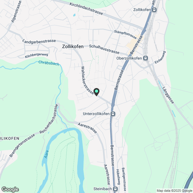 Moderne 3.5-Zimmer-Wohnung mit Balkon und Stadtblick in Zollikofen - Karte