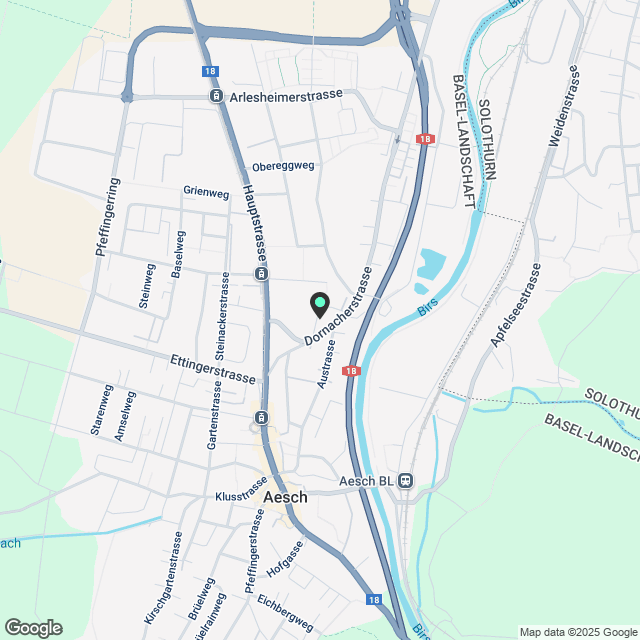 Neubau Wohnung in mitten von Aesch - Karte