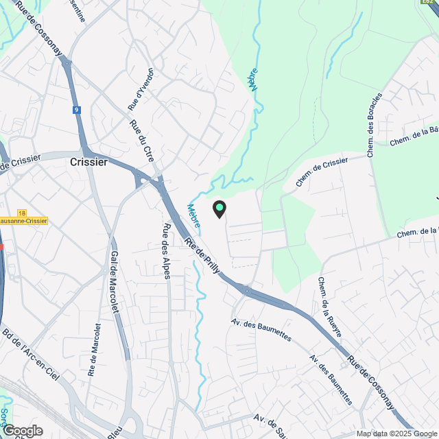 5,5 Zimmer Neubau-Duplex im Zentrum von Crissier - Karte