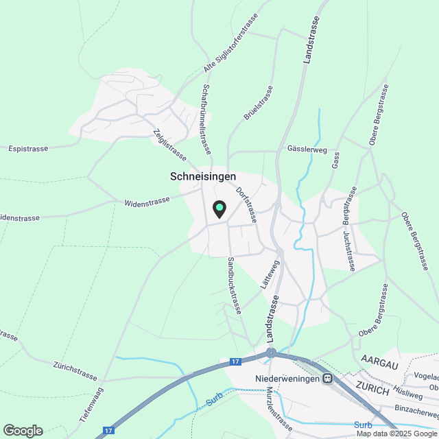 Moderne 3.5-Zimmer-Neubau-Wohnung mit Minergie-Standard in Schneisingen - Karte