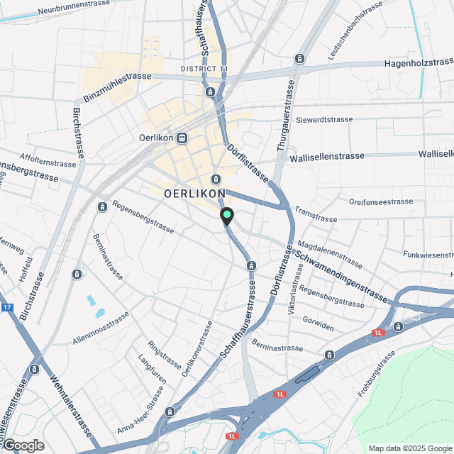 Erstvermietung Gewerbe/Büro im Trio am Salersteig in Oerlikon - Karte