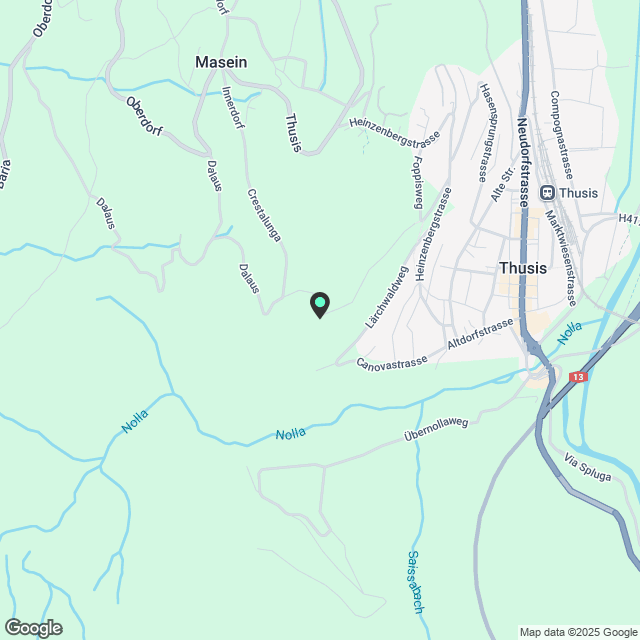 Moderne 3.5-Zimmer-Dachwohnung in ruhiger Lage in Masein - Karte