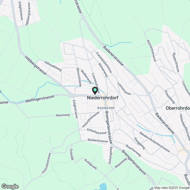 Erstvermietung 3.5-Zimmer-Neubauwohnung in Niederrohrdorf - Karte