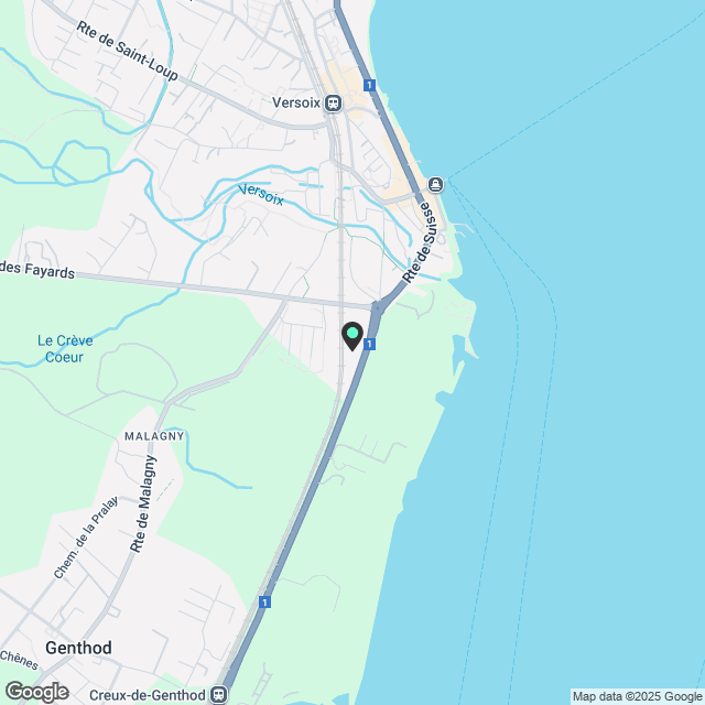 VERSOIX - Moderne Lagerfläche von ca. 368 m² zu vermieten - Karte