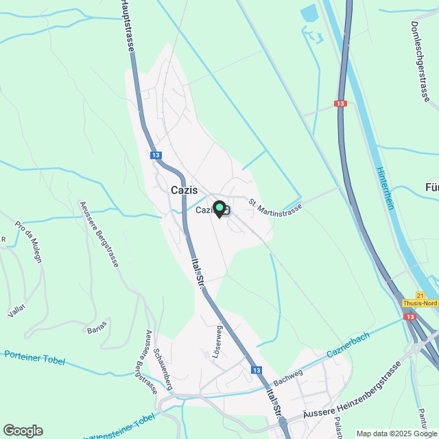 Neubau in Cazis - Modern & zentral Wohnen - Karte
