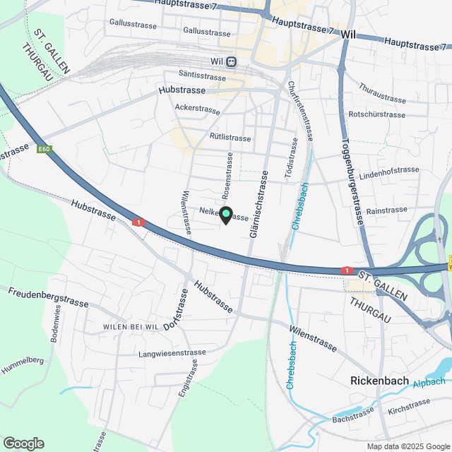 Erstvermietung von 2.5-Zimmerwohnung in Wil - Karte