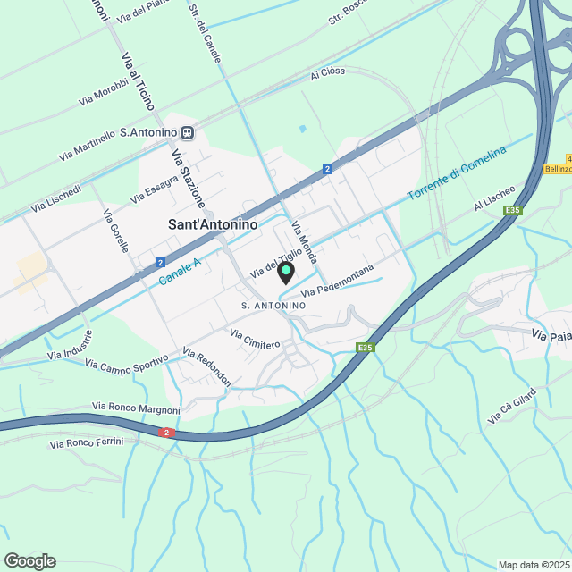 Dachgeschoss 2.5 mit großer Terrasse in Sant'Antonino - Karte